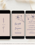 GIGLIOLA Blush & Navy Wedding Invitation Video Template