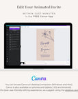 GIGLIOLA Blush & Navy Wedding Invitation Video Template