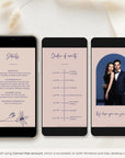 GIGLIOLA Blush & Navy Wedding Invitation Video Template