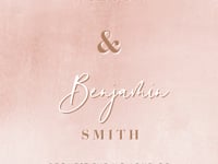 Anita  Animated Invitation Card Template for Wedding in Rose Gold