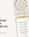 Boarding Pass Wedding Invitation Video Template