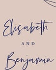 GIGLIOLA Blush & Navy Wedding Invitation Video Template