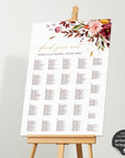 Ambra | Printable Autumn Wedding Seating Plan Template