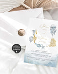 Marina | Beach Wedding Invitation Set Template