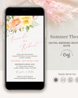 Summer Wedding Invitation Electronic Invite