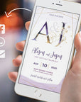 Violetta | Purple Lilac Electronic Save the Date