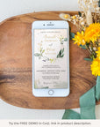Flora | Rustic Digital Wedding Invitations