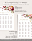 Ambra | Printable Autumn Wedding Seating Plan Template