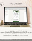 PALMA Tropical Wedding Boarding Pass Save the Date Digital