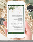PALMA Tropical Wedding Boarding Pass Wedding Invitation Evite