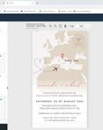 Sofia | World Map Destination Wedding Invitation Evite