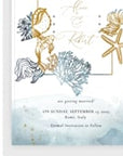 Marina | Beach Wedding Invitation Set Template