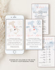 Sofia | World Map Destination Wedding Invitation Evite