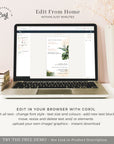 Palma | Tropical Wedding Invitation Electronic