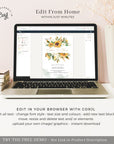 Marisol | Sunflowers Wedding Invitation Set Template