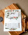 Natalia | Christmas Themed Wedding Invitation Suite Template