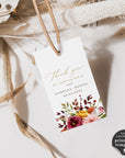 Ambra | Fall Wedding Printable Gift Tags