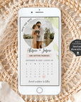 Flora | Calendar Save the Date with Photo Evite