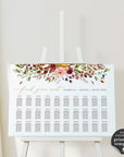 Ambra | Printable Autumn Wedding Seating Plan Template