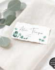 Luisa | Eucalyptus Wedding Table Place Cards Printable