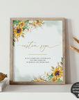 Marisol | Sunflowers Custom Wedding Sign Template