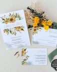 Marisol | Sunflowers Wedding Invitation Set Template