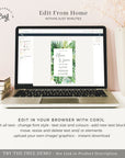 Tropical Theme Electronic Save the Date