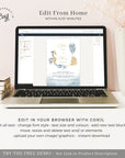 Marina | Beach Wedding Invitation Set Template