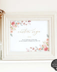 Fiorella | Wedding Reception Sign Template