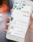 Luisa | Eucalyptus Electronic Wedding Invitation