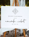 Giulia | Welcome To Our Wedding Sign Template