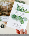 Save the Date Tropical Wedding Template