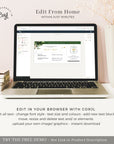 Palma | Tropical Ticket Boarding Pass Wedding Invitation Template