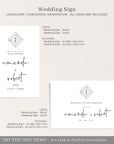 Giulia | Welcome To Our Wedding Sign Template