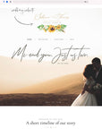 Marisol | Sunflowers Wedding Logo Design Template