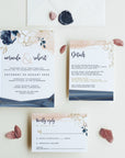 Antea | printable wedding invitations with RSVP