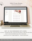 Ambra | Printable Autumn Wedding Seating Plan Template