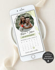 Flora | Calendar Save the Date with Photo Evite