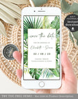 Tropical Theme Electronic Save the Date