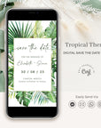 Tropical Theme Electronic Save the Date
