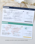 Sofia | Boarding Pass Wedding Invitation Template