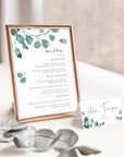 Luisa | Eucalyptus Wedding Table Place Cards Printable