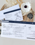 Sofia | Boarding Pass Wedding Invitation Template