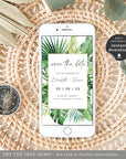 Tropical Theme Electronic Save the Date