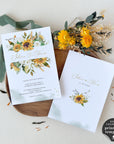 Marisol | Sunflowers Wedding Invitation Set Template
