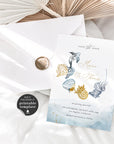 Marina | Beach Wedding Save the Date Template