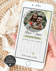 Flora | Calendar Save the Date with Photo Evite