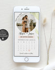 Flora | Calendar Save the Date with Photo Evite