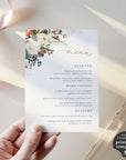 Natalia | Christmas Wedding Menu Template