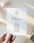 Giulia | Minimalist Wedding Table Seating Cards Template